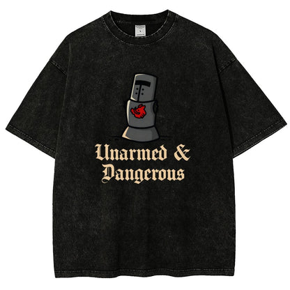Unarmed And Dangerous Vintage Distressed T-shirt