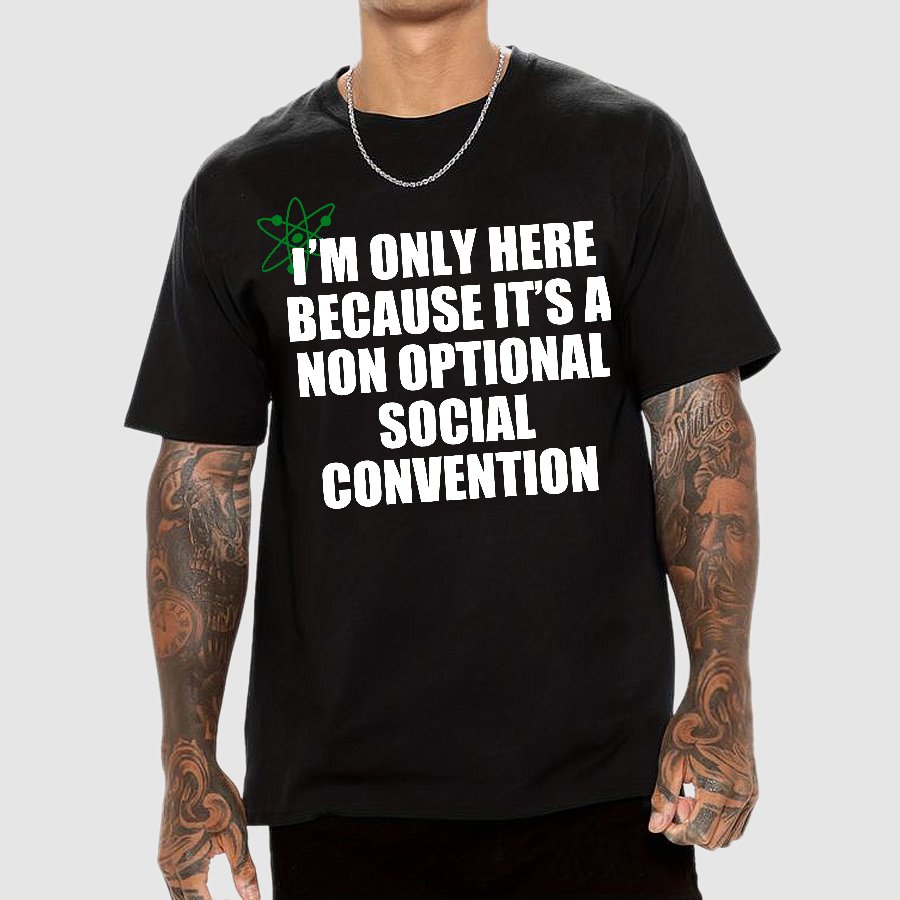Non Optional Social Convention Geek T-Shirt