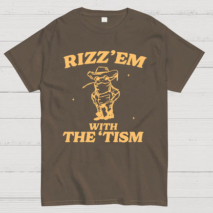Rizz Em With The Tism Geek T-Shirt