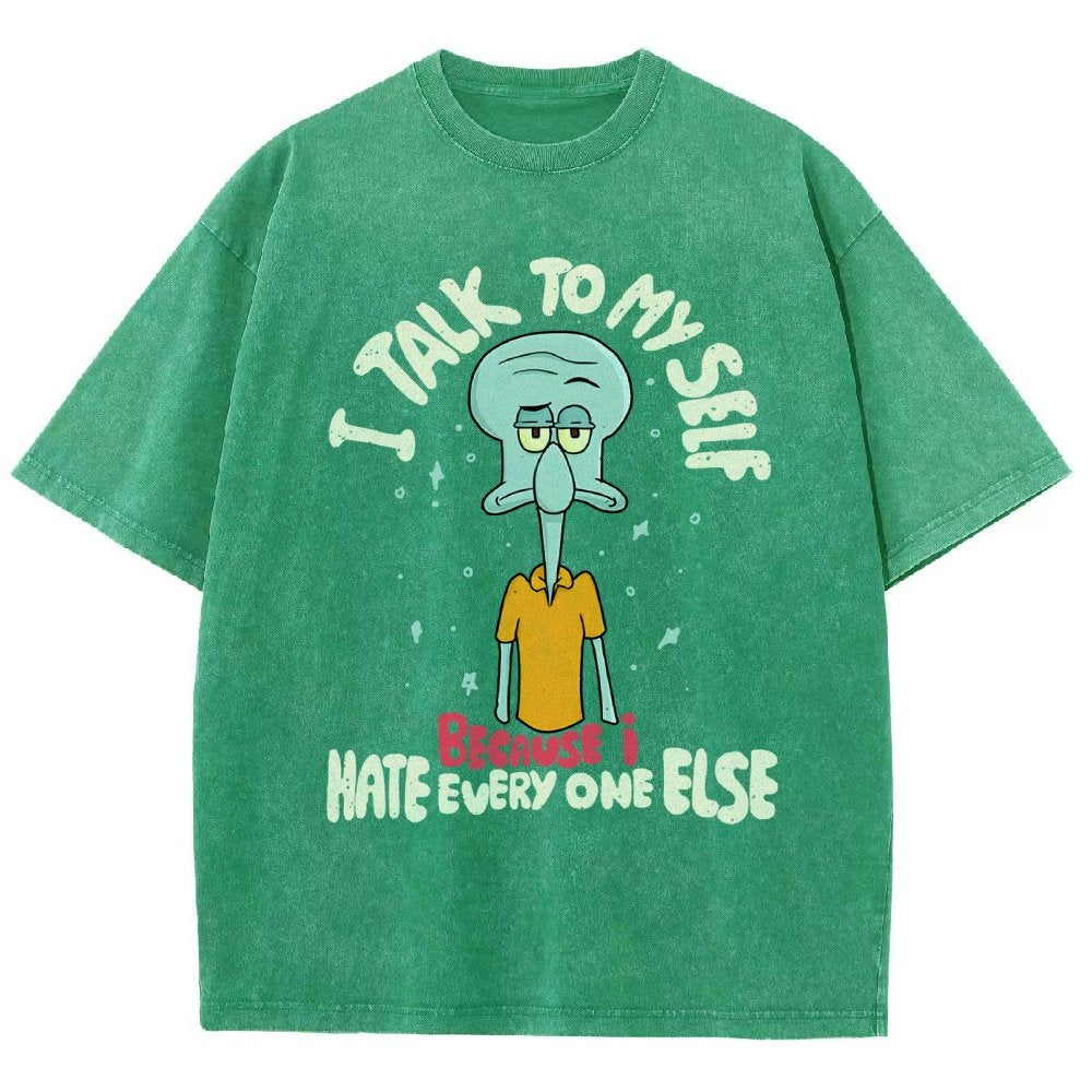 I Talk To My Self Because I Hate Vintage Distressed T-shirt