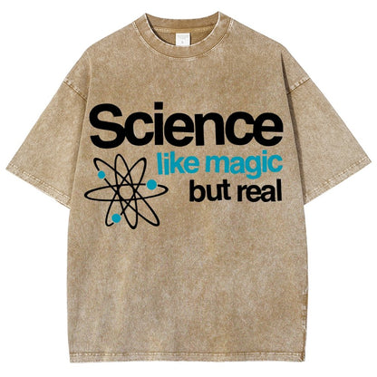 Science Like Magic But Real Vintage Distressed T-shirt