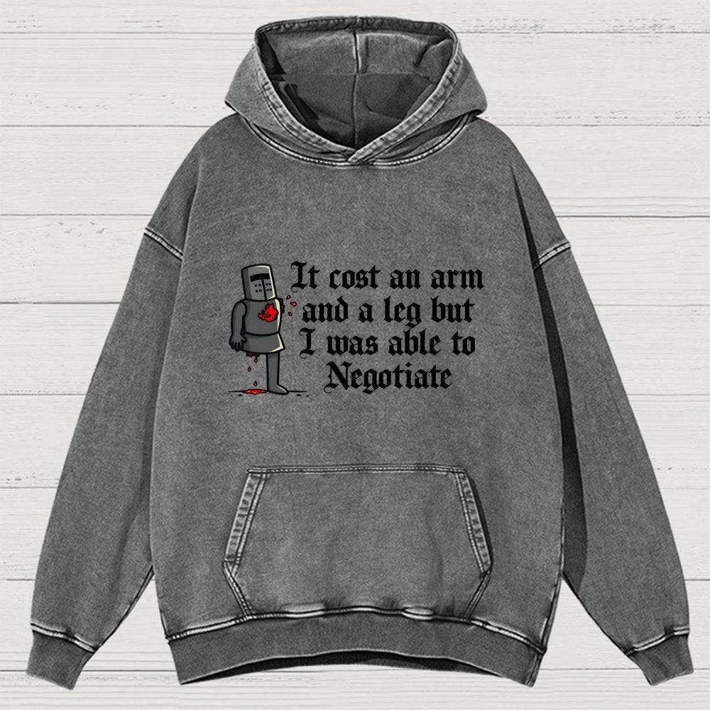 The Negotiation Vintage Distressed Hoodie