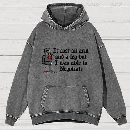 The Negotiation Vintage Distressed Hoodie