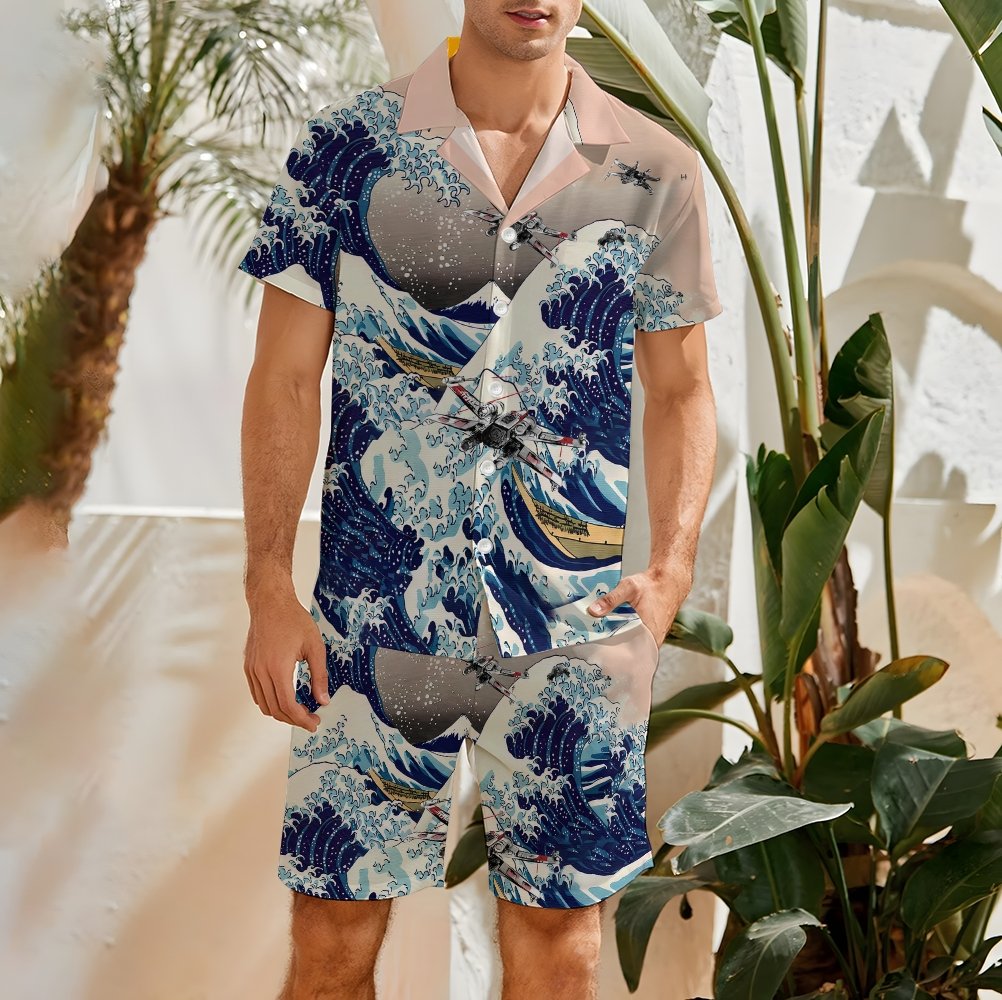 Sea Flight Battle Hawaiian Shirt Set