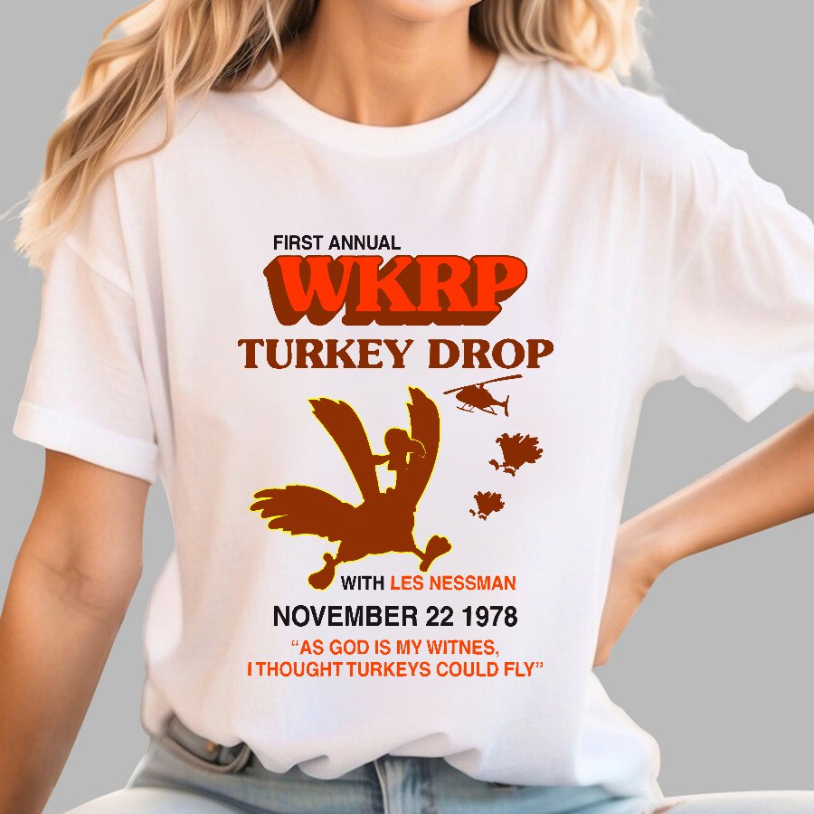 Vintage Retro Turkey Drop Geek T-Shirt