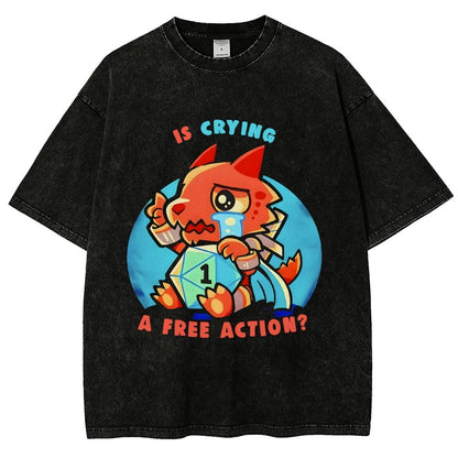 Dragon crying is a free action Vintage Distressed T-shirt