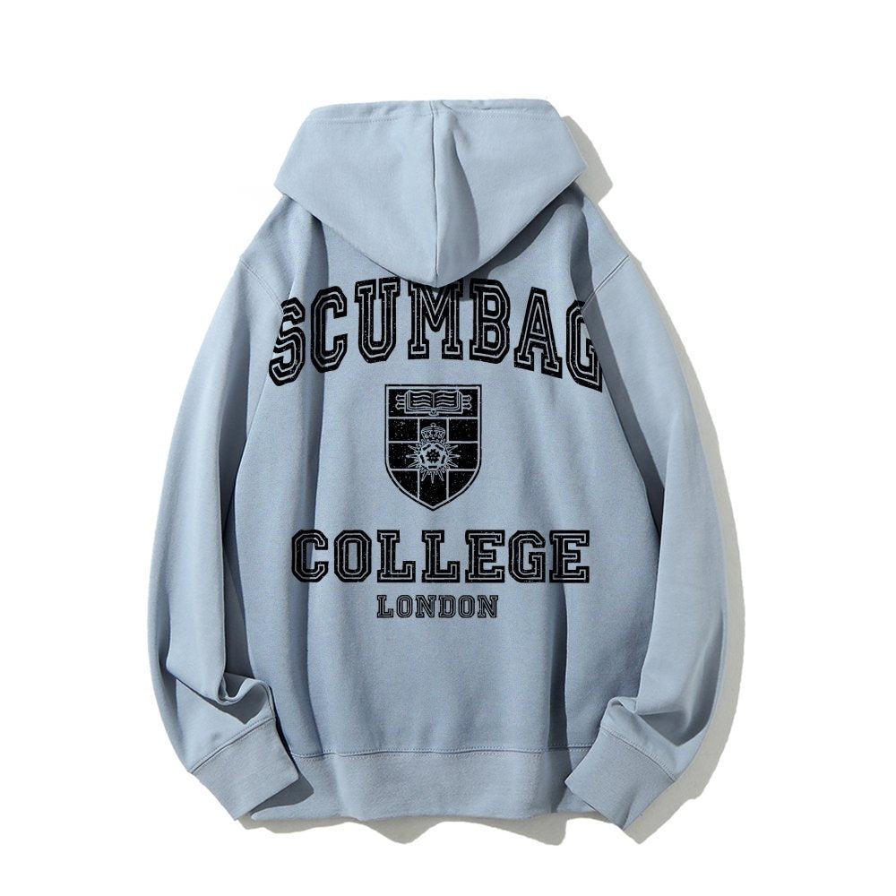 Scumbag College Unisex Printed Back Unisex Cotton Hoodie