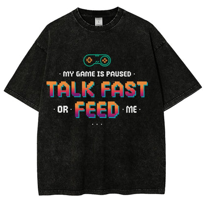 Feed the Gamer Vintage Distressed T-shirt