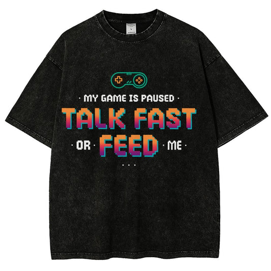 Feed the Gamer Vintage Distressed T-shirt