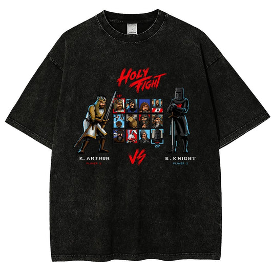Holy Fight Vintage Distressed T-shirt