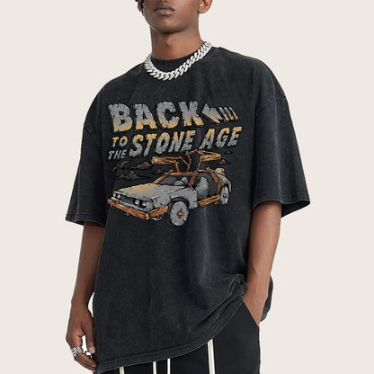 STONE AGE Vintage Distressed T-shirt