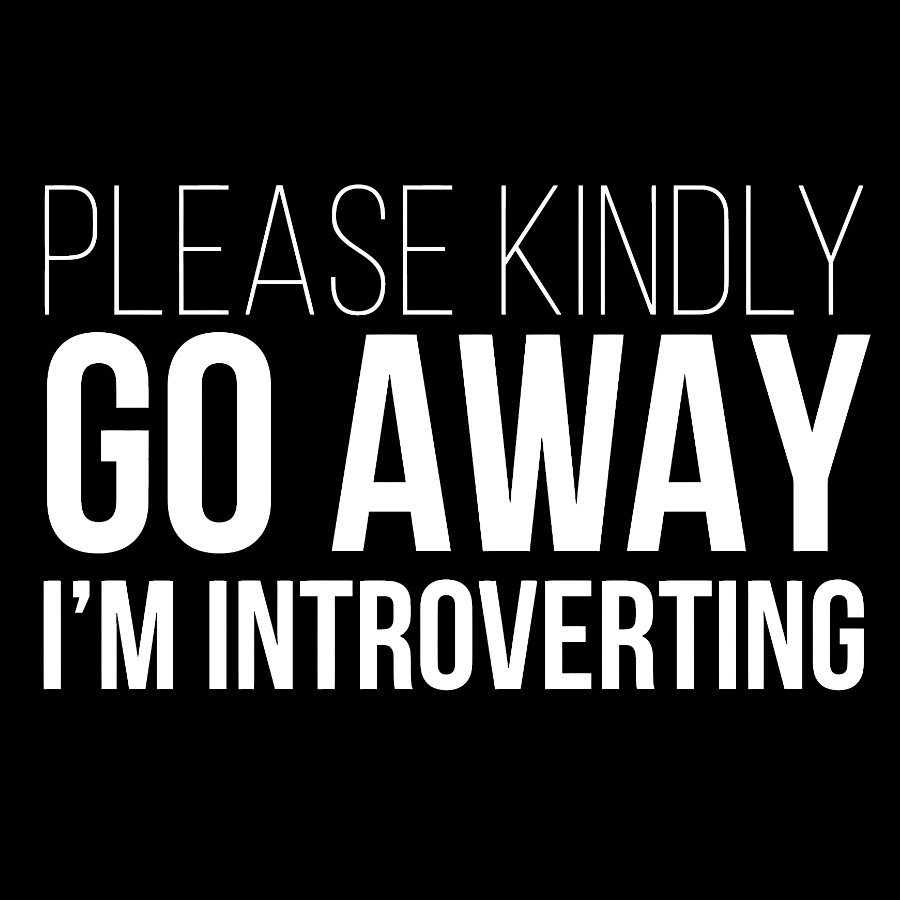 Please Kindly Go Away - I'm Introverting Geek T-Shirt
