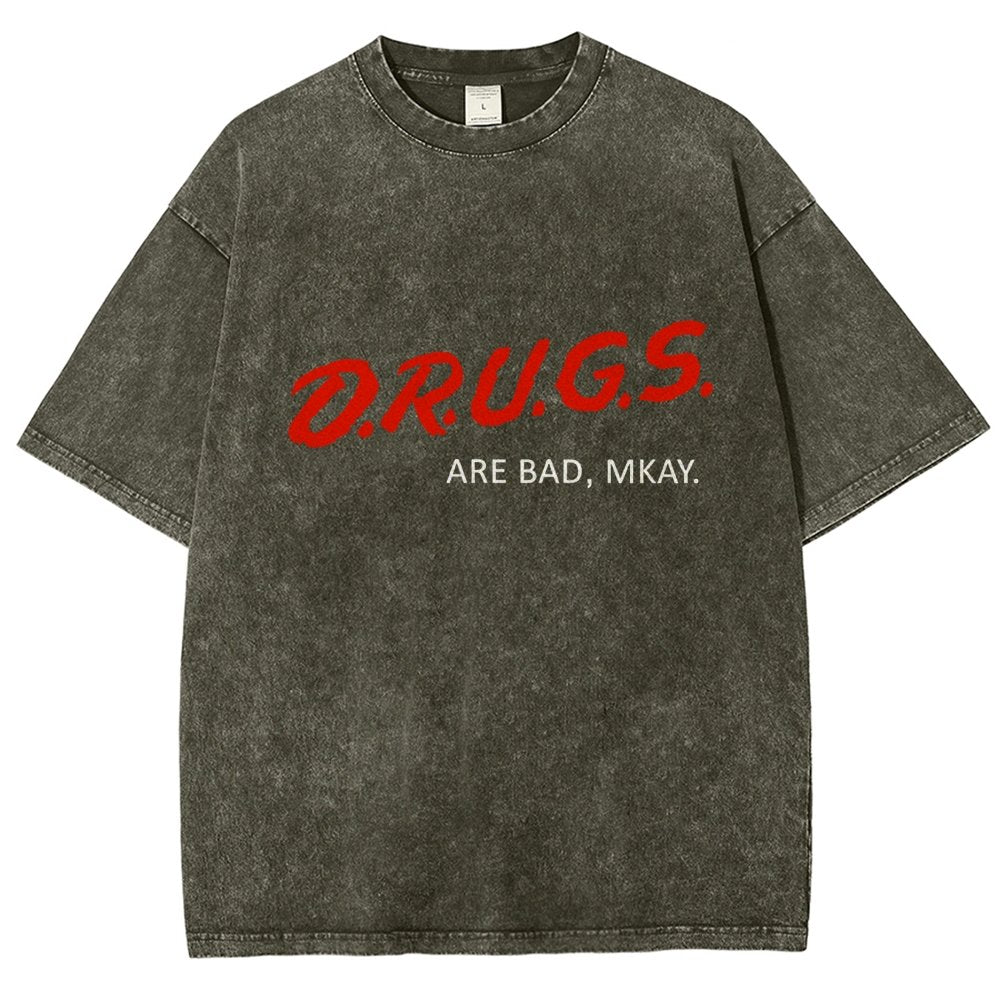 Drugs are Bad Vintage Distressed T-shirt