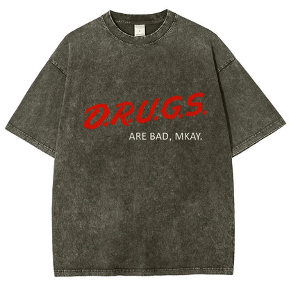 Drugs are Bad Vintage Distressed T-shirt