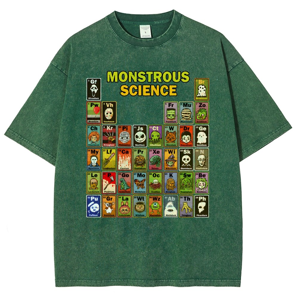 Monstrous Science Vintage Distressed T-shirt