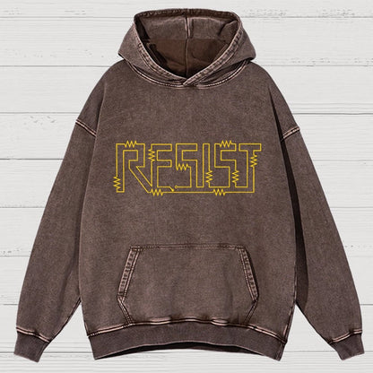 Resist Vintage Distressed Hoodie