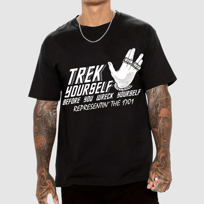 Trek Yourself Before You Wreck Yourself Geek T-Shirt