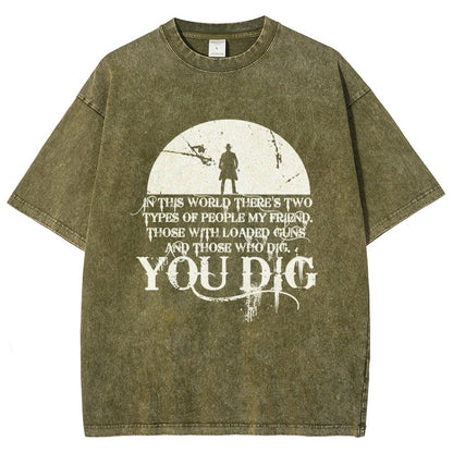In This World There's Two Kinds Of People Vintage Distressed T-shirt
