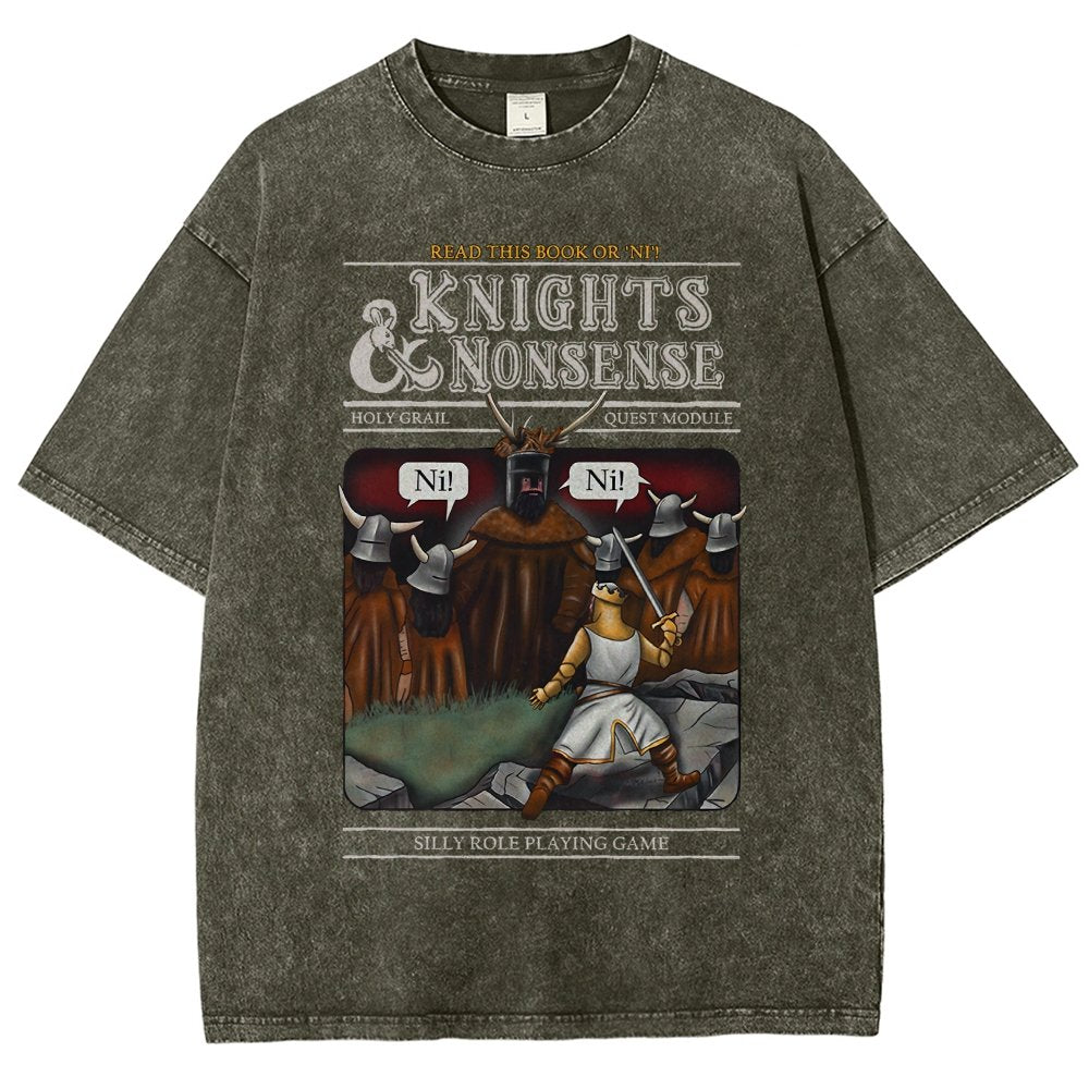Knights & Nonsense Vintage Distressed T-shirt