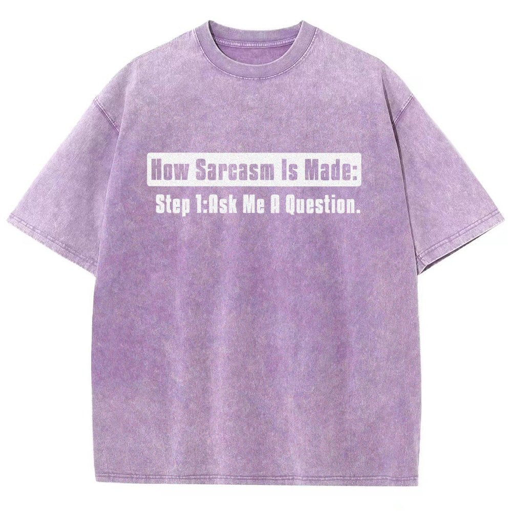 Step 2 Sarcasm Vintage Distressed T-shirt