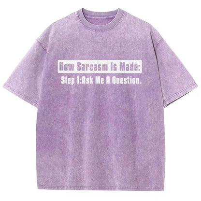 Step 2 Sarcasm Vintage Distressed T-shirt