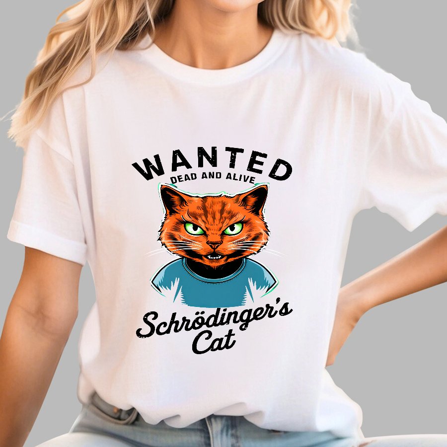 Schrödinger's Cat Is Dead or Alive Geeky T-Shirt