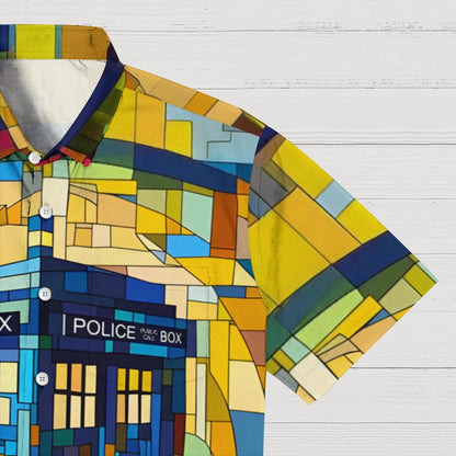 Cubist Time And Space Geek Hawaiian Shirt