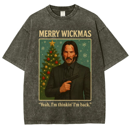Merry Christmas Yeah, I'm Thinkin' I'm Back!  Vintage Distressed T-shirt