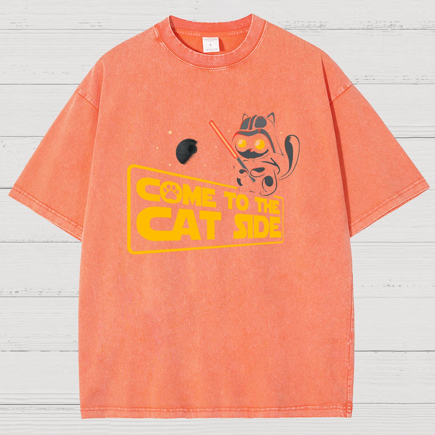 Come To The Cat Side Vintage Distressed T-shirt