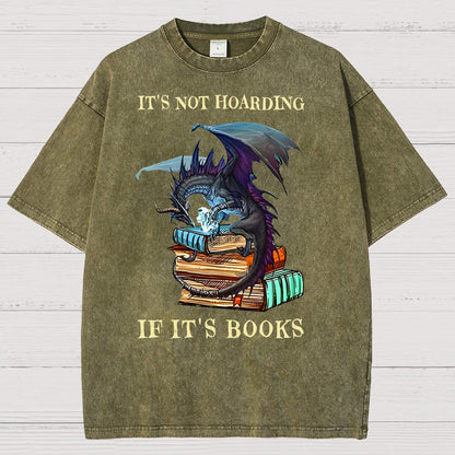 It's Not Hoarding If It's Books Vintage Distressed T-shirt