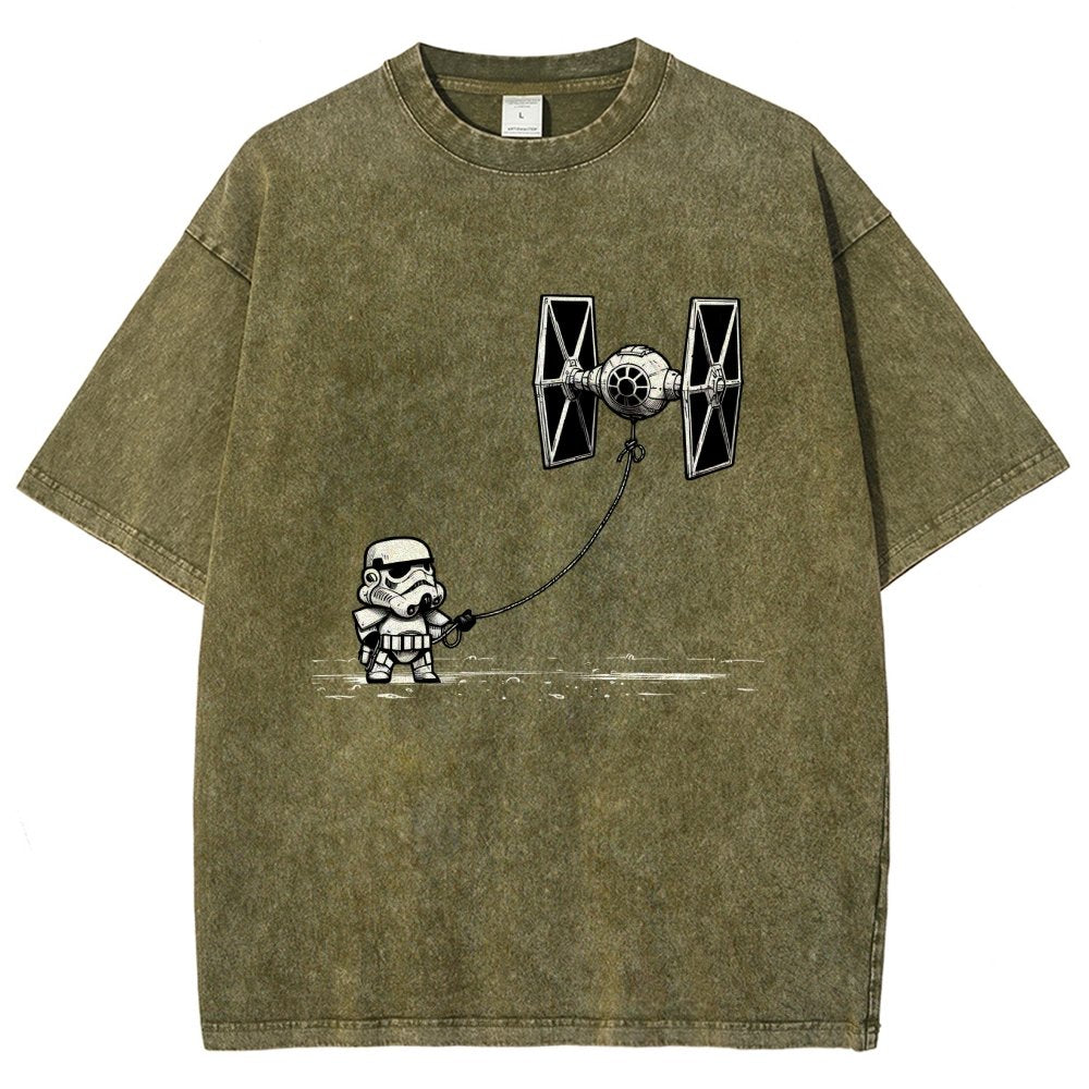 Flying The Galactic Alliance's Kite Vintage Distressed T-shirt