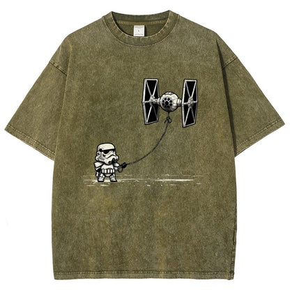 Flying The Galactic Alliance's Kite Vintage Distressed T-shirt