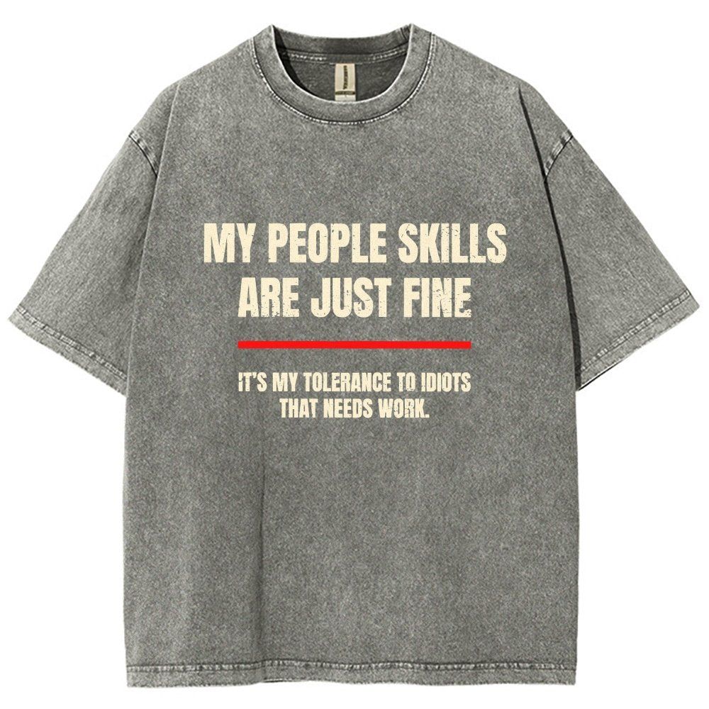 My People Skills Are Fine Vintage Distressed T-shirt