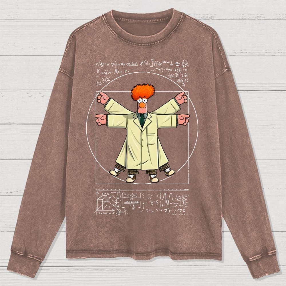 Vitruvian Puppet Washed Long Sleeve Tee
