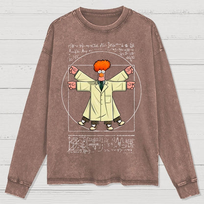Vitruvian Puppet Washed Long Sleeve Tee