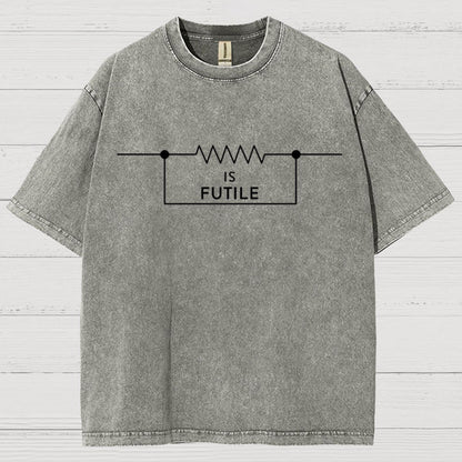 Funny Engineer Resistor Geek Science Vintage Distressed T-shirt