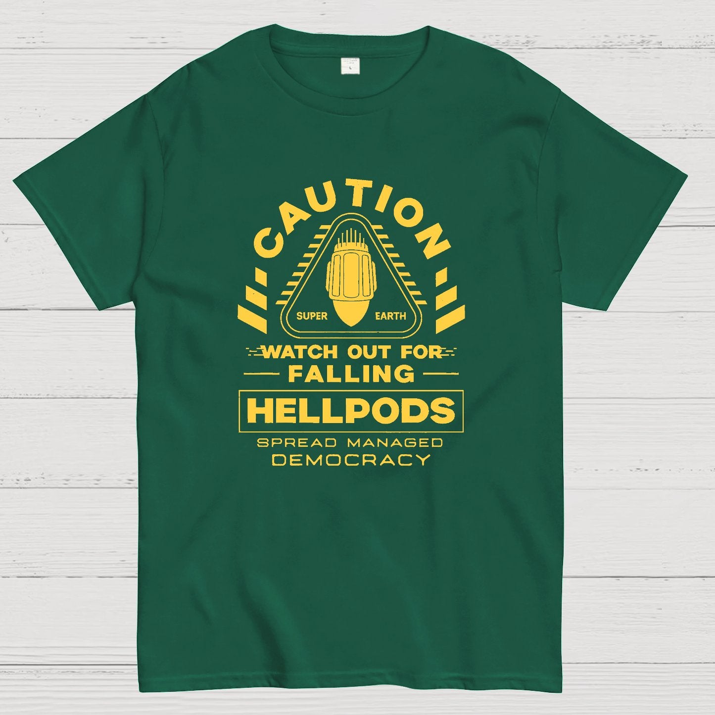 Hellpods Caution Geek T-Shirt