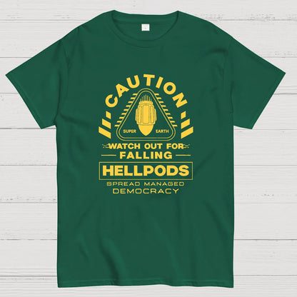 Hellpods Caution Geek T-Shirt