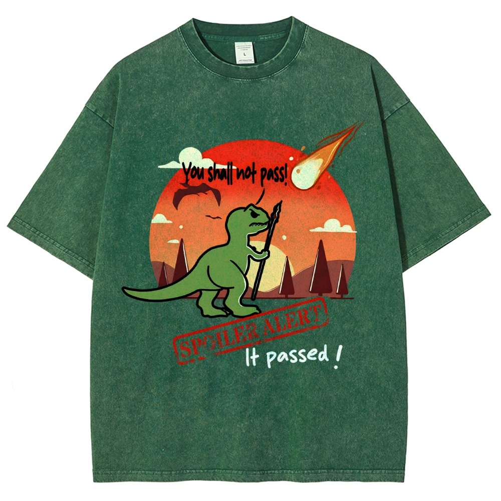 Spoiler Alert You Can't Go Through! Vintage Distressed T-shirt