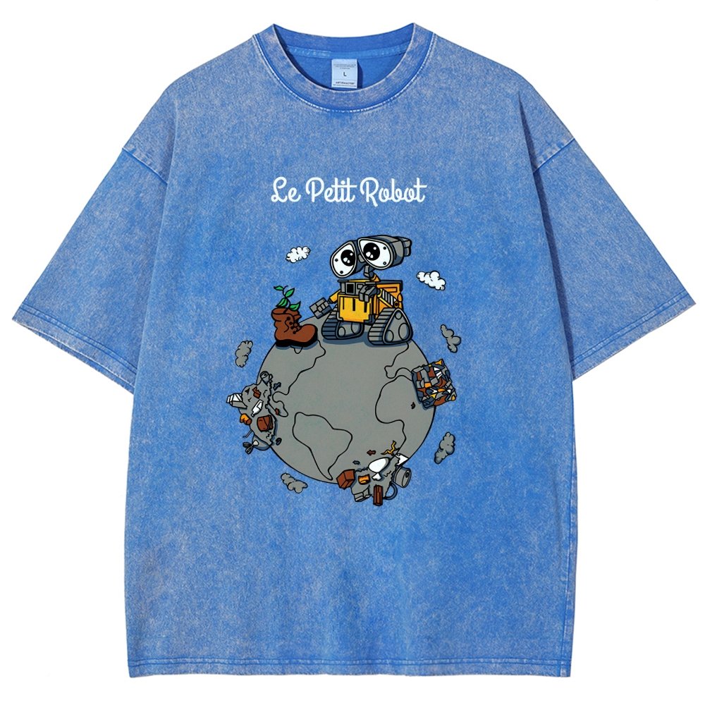 Le Petit Robot Vintage Distressed T-shirt