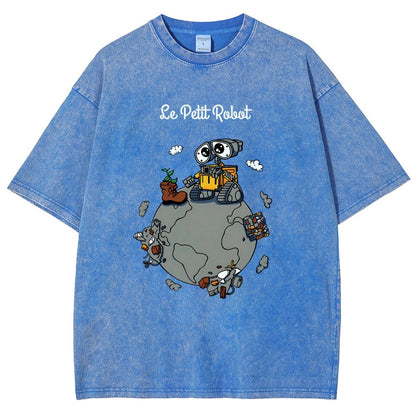 Le Petit Robot Vintage Distressed T-shirt