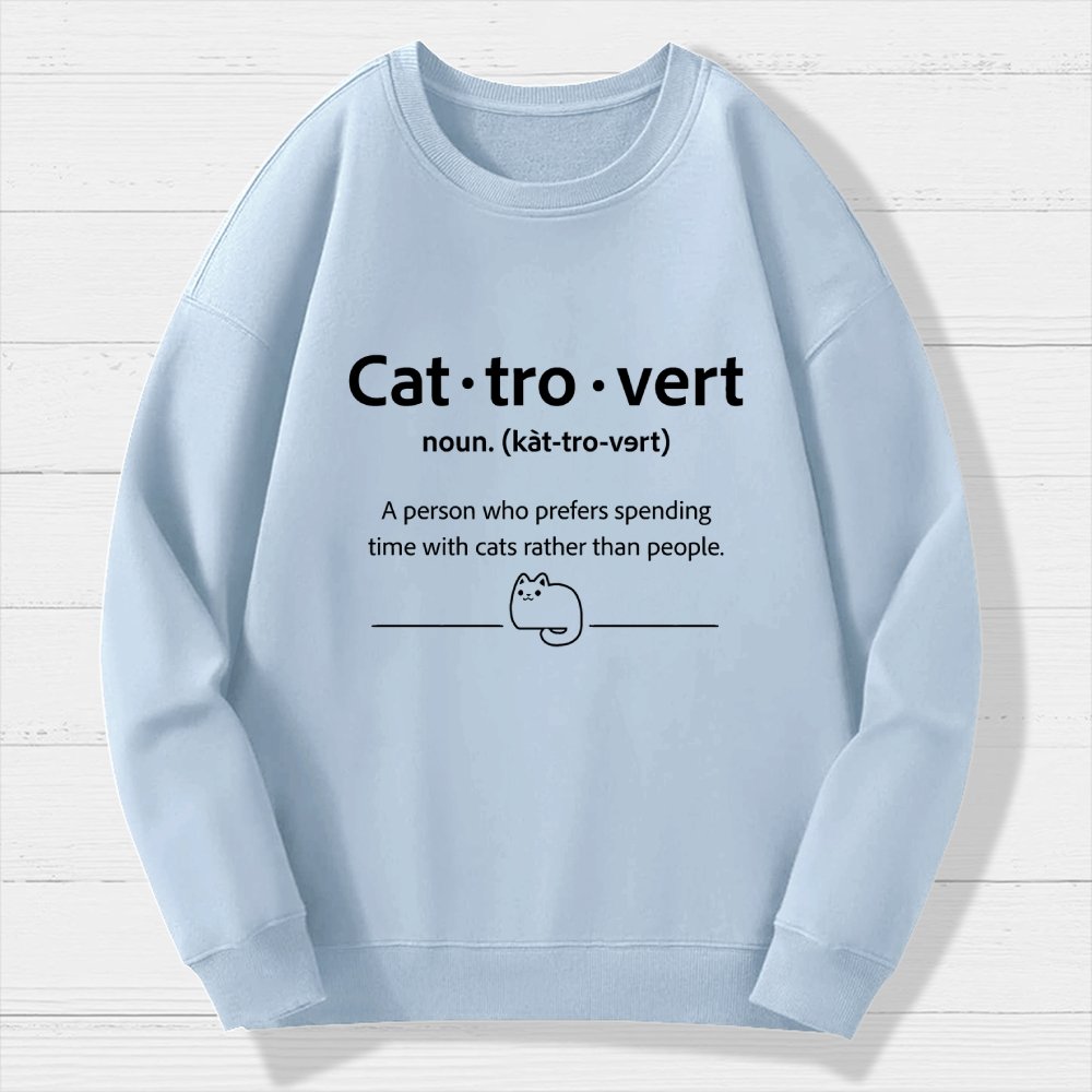 Cat-Tro-Vert Geek Cotton Sweatshirt