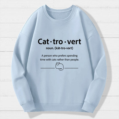 Cat-Tro-Vert Geek Cotton Sweatshirt