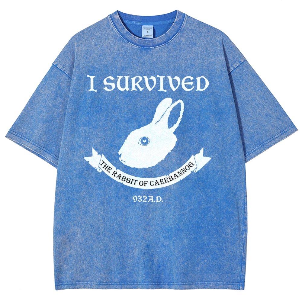 I Survived The Mysterious Rabbit 932A.D Vintage Distressed T-shirt