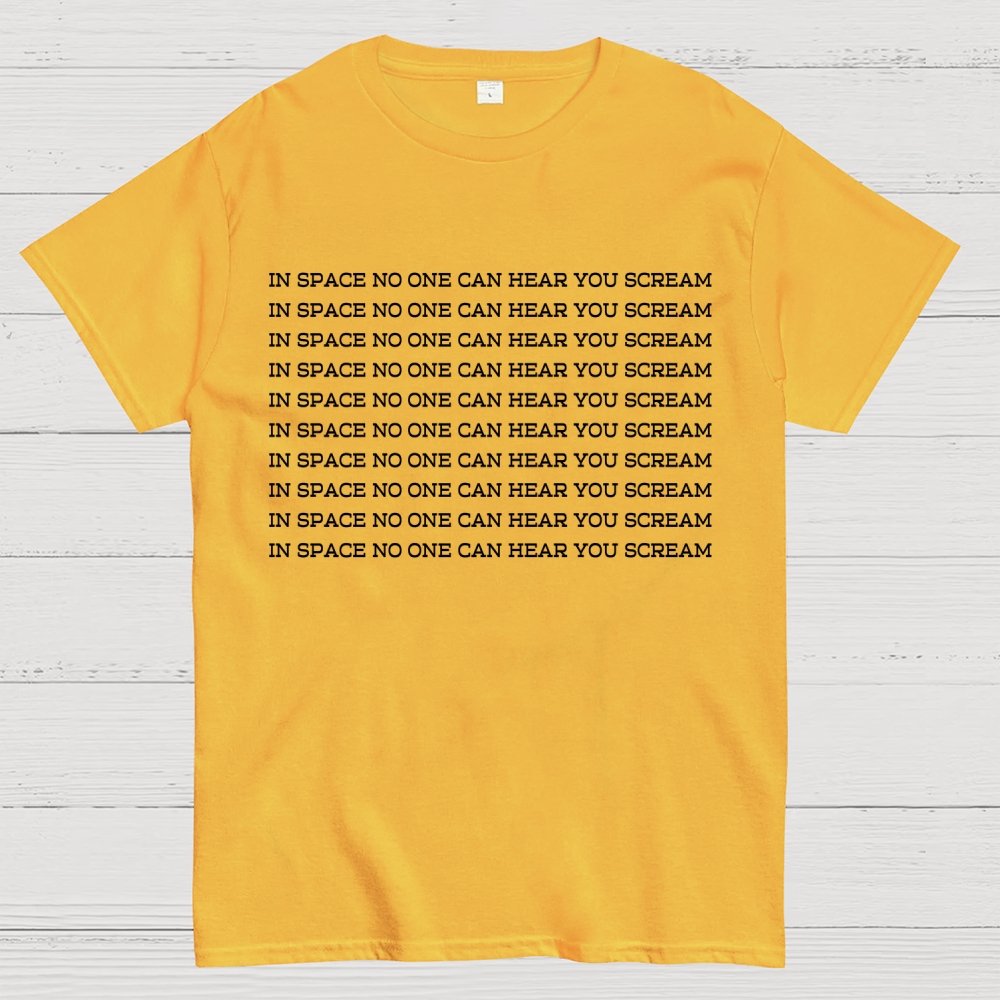 In space, no one can hear you scream Geek T-Shirt