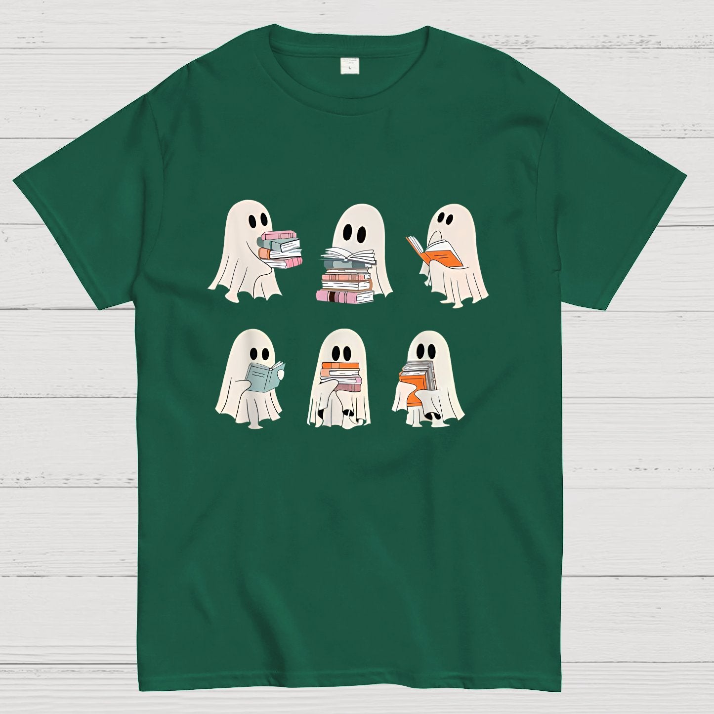 Cute Boo Ghost Read More Books, Funny Halloween T-Shirt