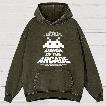 Dawn Of The Arcade Vintage Distressed Hoodie
