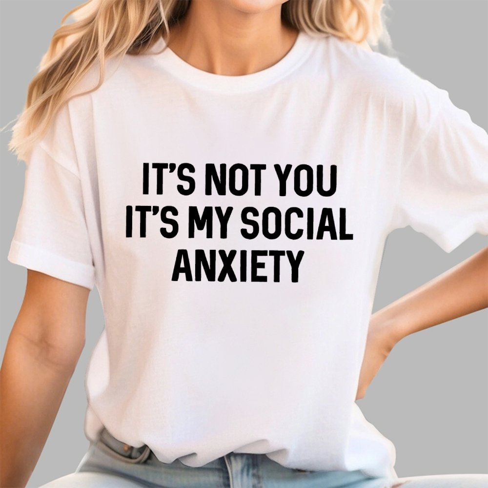 Social Anxiety Funny Humor Geek T-Shirt