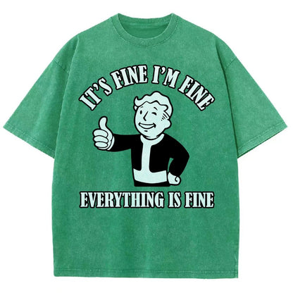 Its Fine Im Fine Everything Is Fine Vintage Distressed T-shirt