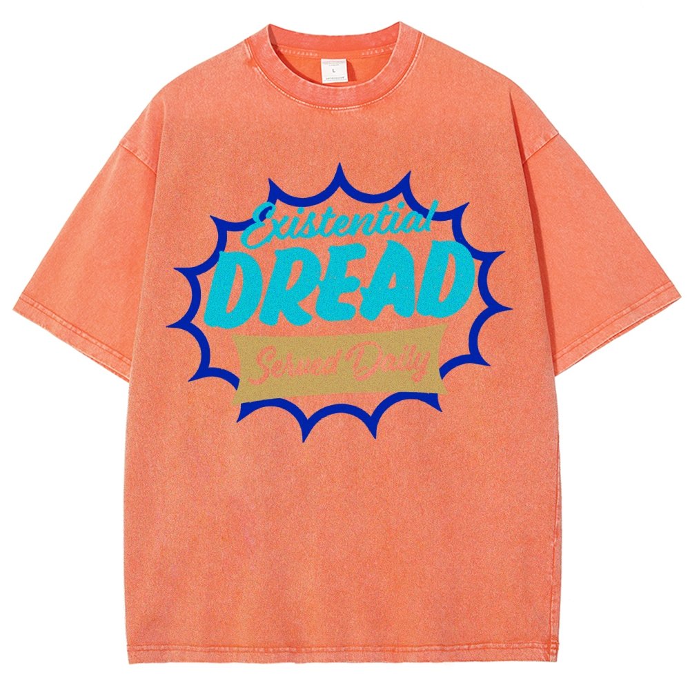 Existential Dread Vintage Distressed T-shirt